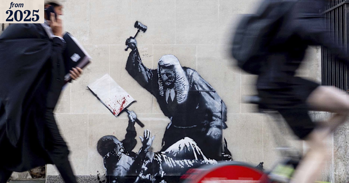 streetart Banksy contradiction 絵画 graffiti